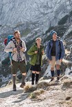 Three Friends hiking wearing Juzo Adventure