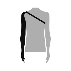 Manchon avec épaulière et fixation soutien-gorge Manchon avec épaulière et fixation soutien-gorge