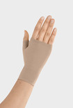Handske med tommelfingerdel i farven Mandel