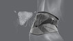 Imagem com destaque da almofada sacral da ortótese traseira lombar Xtec Plus