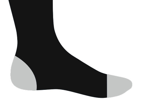 ponta do pé e calcanhar abertos ponta do pé e calcanhar abertos