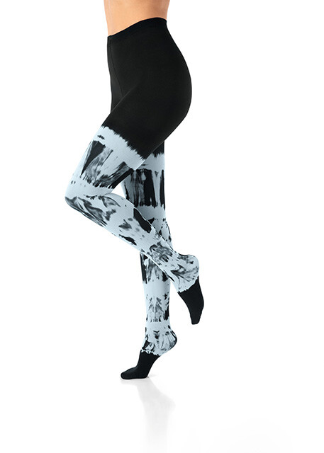 Strumpfhose Icy Blue Batik schwarz