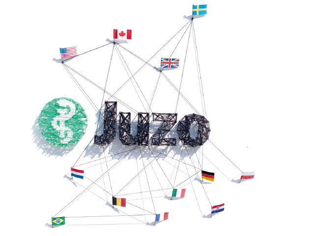 International gestrickt Grafische Abbildung der Juzo Tochterunternehmen