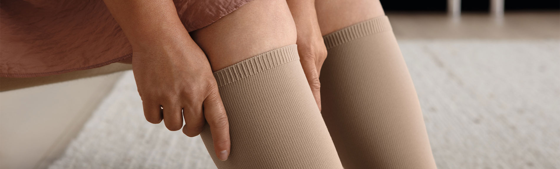 Optimiertes Bündchen beim Juzo Expert Cotton