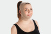 Vrouw draagt Juzo Expert hoofdbandage