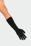 Juzo ScarPrime Seamless, guante para el tratamiento de cicatrices (diseño largo), Negro