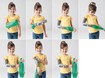 La petite fille utilise Arion Easy-Slide Bras pour enfiler le vêtement de compression 