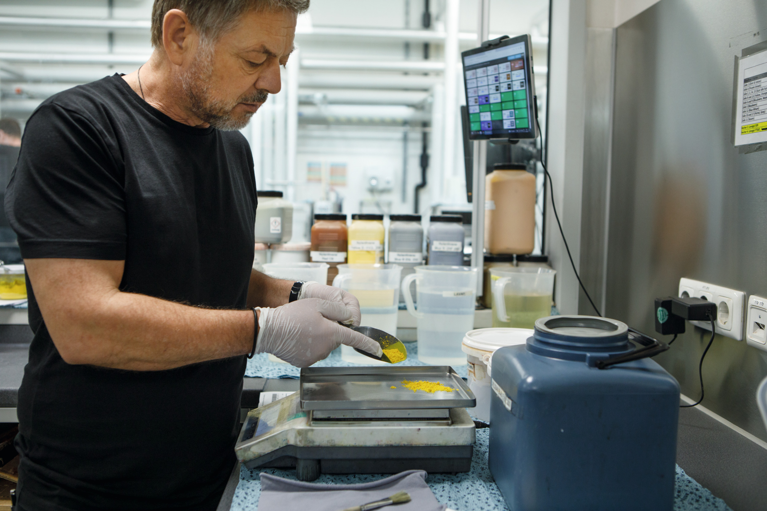 Produktion Färberei Produktion Färberei