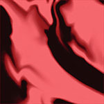 Färg Sweet Coral Batik Black Färgskala med batikmönster i korall och svart