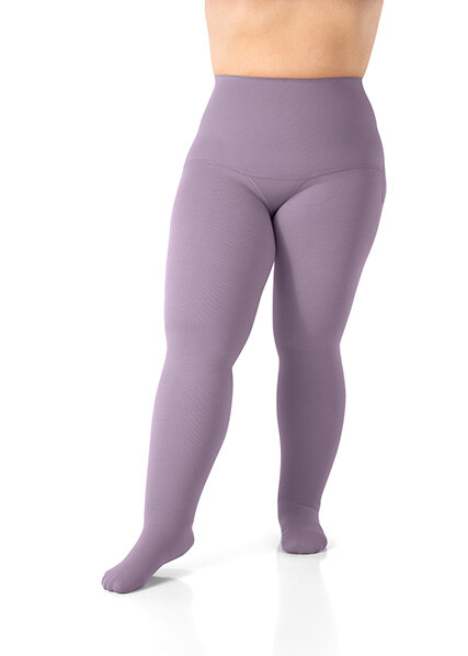 Strumpfhose Cosy Violet Flachstrick