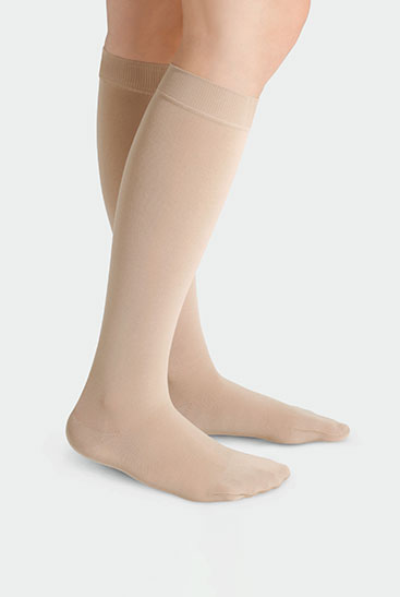Juzo Size IV Beige Open-Toe Knee-High Women's Compression